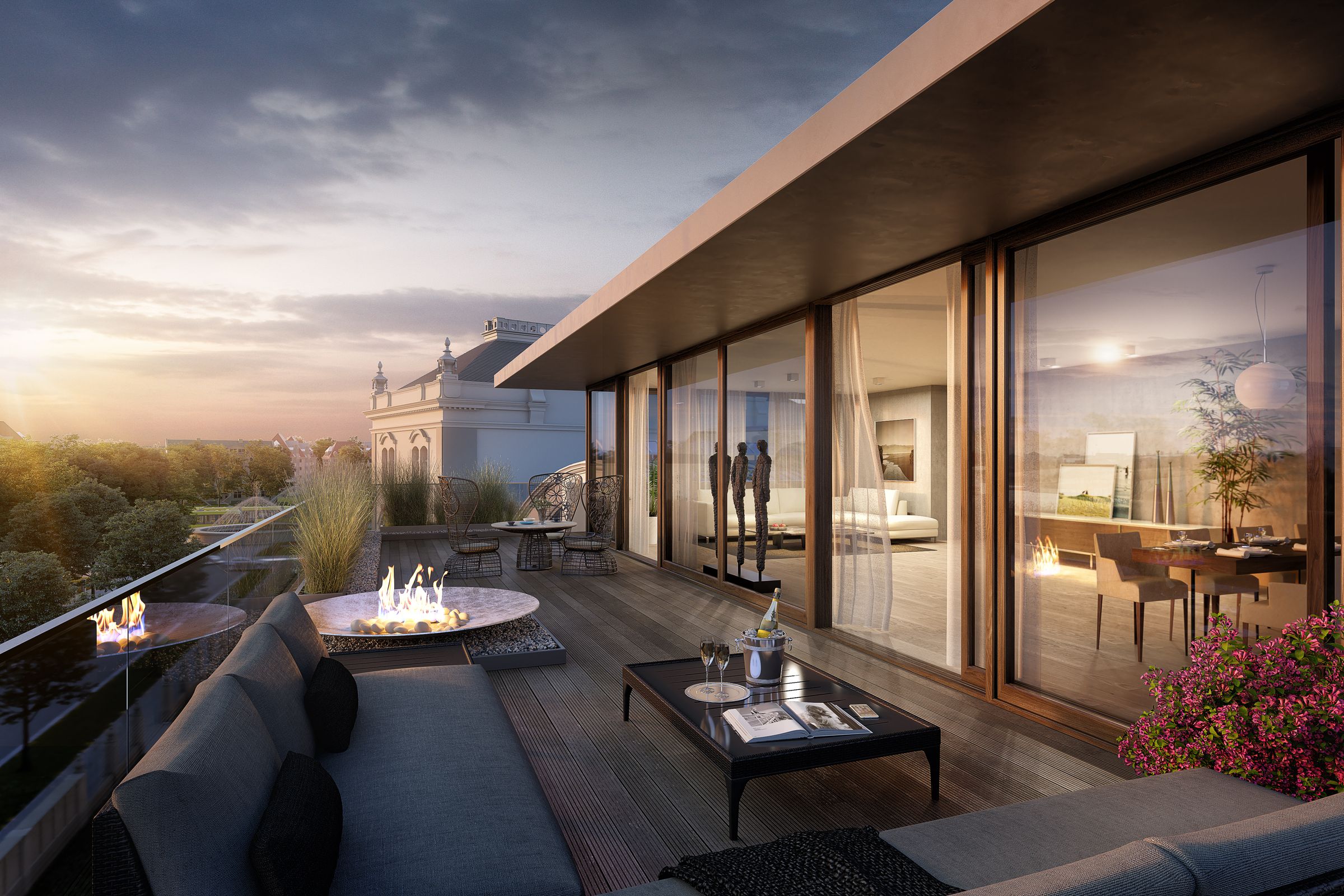 Pohl_Pohl_Architekten_Georgenstrasse_4_Dachterasse_Abend_170901_01